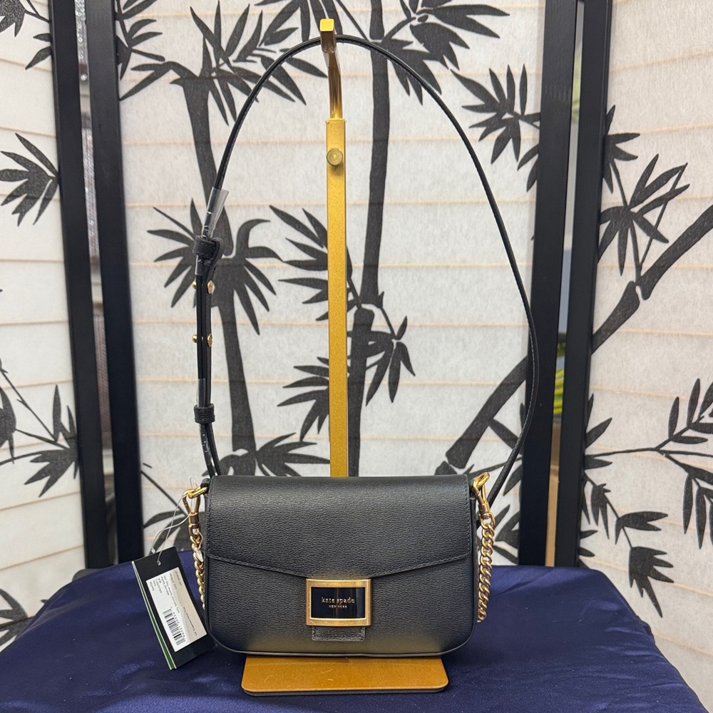 Kate Spade Katy Textured Leather Flap Chain Crossbody - Picture 2 of 10